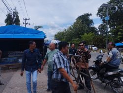 Kepala UPT Pasar Muara Bungo Turun langsung Untuk menata ulang pasar Muara  Bungo. Sesuai intruksi Bupati