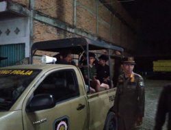 9 pasangan bukan suami istri di kost an lrg merpati, hotel bintang dan kost an permata di Jl lebay hasan terjaring razia Satpol PP.