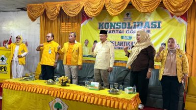 Konsolidasi Partai Golkar dan Pelantikan PK se Kabupaten Bungo, Cek Endra Beri Motivasi untuk Membesarkan Partai